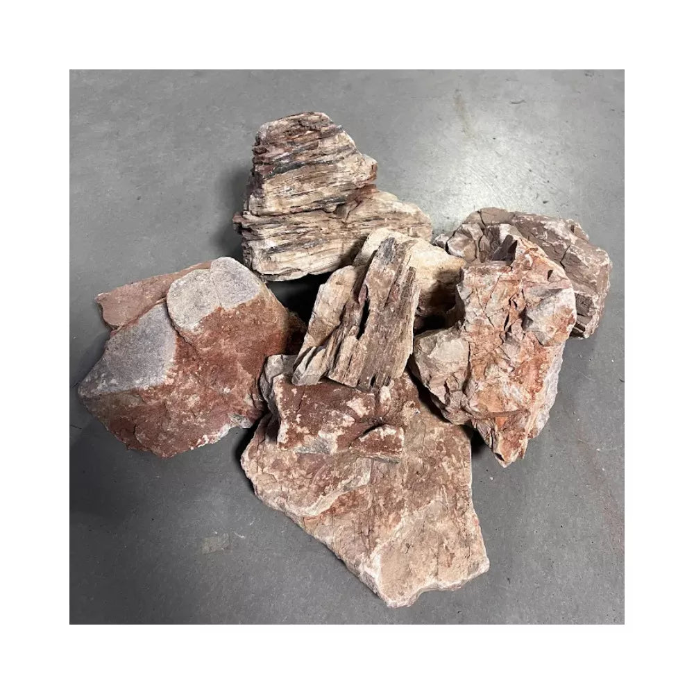 Dekoracija akvariumui sluoksniuoti akmenys 15-25 cm, 20 kg