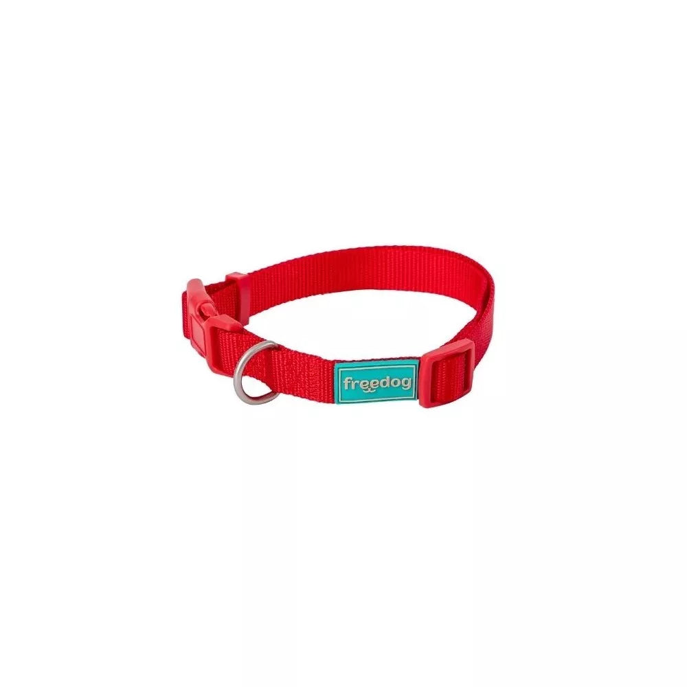 Antkaklis Basic Nylon, raudonas, 10 mm