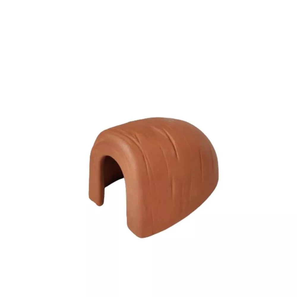 Dekoracija akvariumui keraminis tunelis su skylutėmis, S