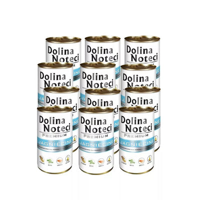 Konservai šunims su ėriena Dolina Noteci Premium, 12 x 400 g