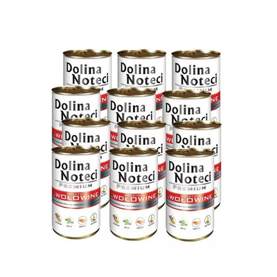 Konservai šunims su jautiena Dolina Noteci Premium, 12 x 400 g
