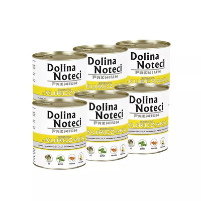 Konservai šunims su vištiena Dolina Noteci Premium, 6 x 800 g