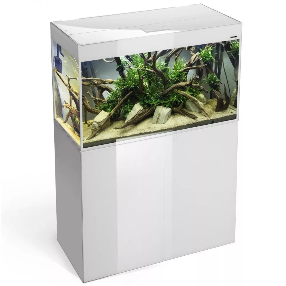 Glossy 100 spintelė stačiakampė balta su durelėmis, 100 cm