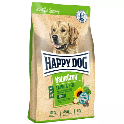 Happy Dog NaturCroq Lamm&Reis visavertis pašaras suaugusiems šunims su ėriena ir ryžiais, 1 kg