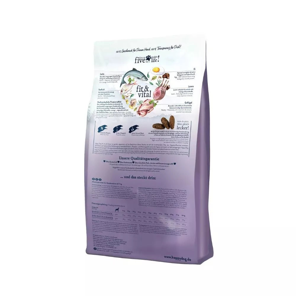 Happy Dog Senior visavertis pašaras suaugusiems seniems šunims, 12 kg