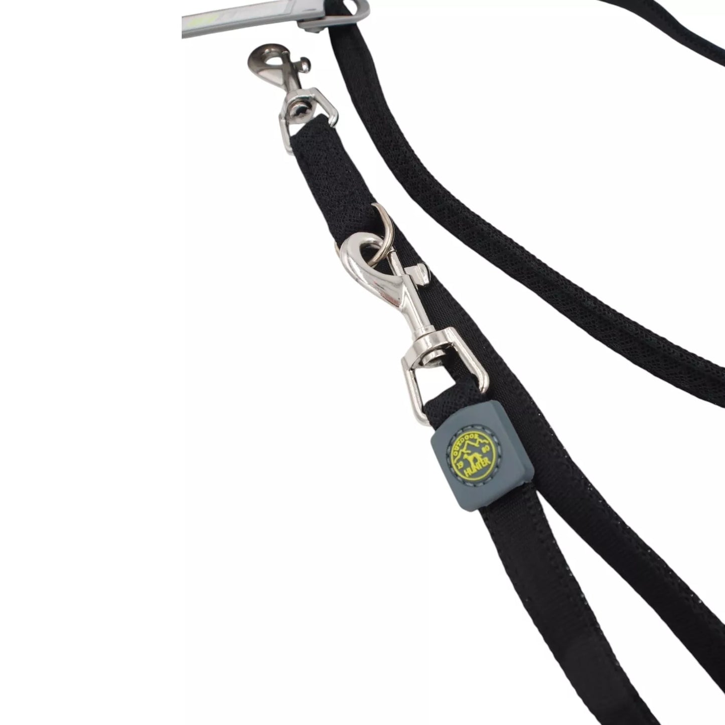 HUNTER „Outdoor“ juodas šunų pavadėlis, 15/200 cm