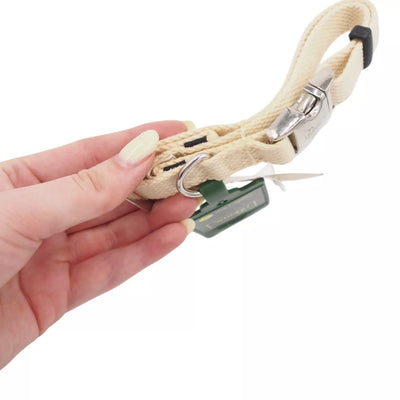 HUNTER smėlio spalvos nailoninis šunų antkaklis, 30–45 cm