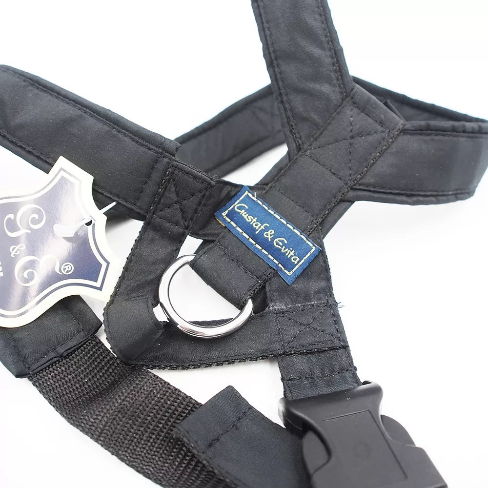 L Gustaf & Evita šunų petnešos juodos