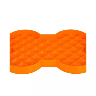 Lėto ėdimo dubenėlis LickiMat Dog Slodog, oranžinis