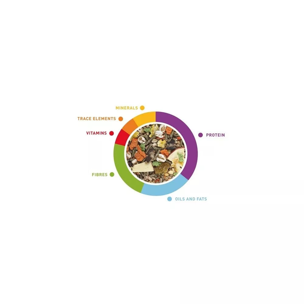 Maistas jūrų kiaulytėms, šinšiloms ir degu GrandMix, 850 g