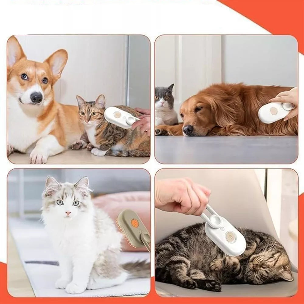 Masažinis šepetys gyvūnams