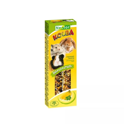 Nestor skanėstai graužikams su bananais ir liucerna, 2 vnt