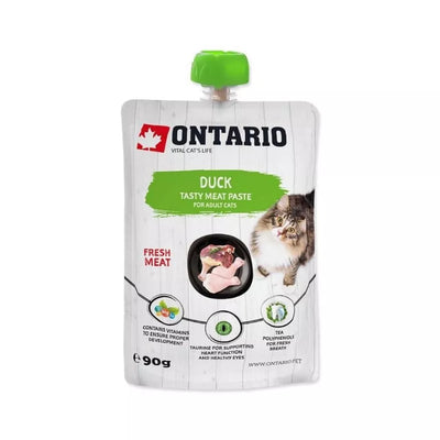 Ontario drėgnas suaugusių kačių maistas su antiena, 90 g