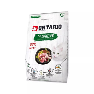 Ontario visavertis pašaras suaugusioms katėms Cat Sensitive, 0,4 kg
