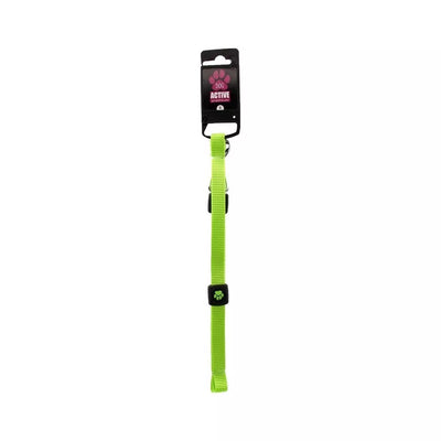 Pavadėlis šunims Active Dog Premium S, 1,5x120 cm, laimo spalvos