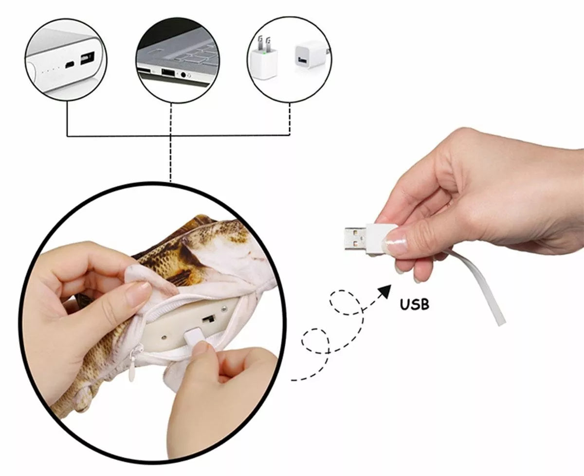 Šokinėjanti žuvis - žaislas katei