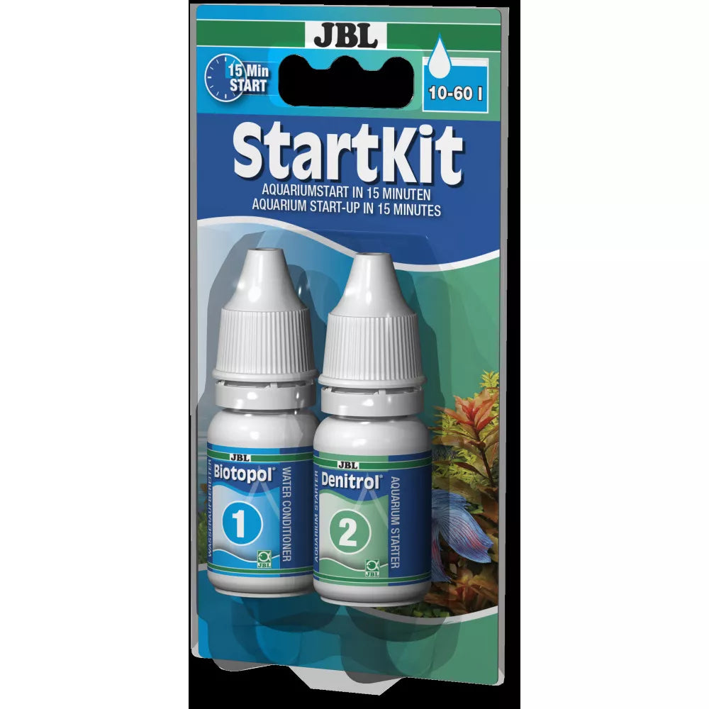 StartKit vandens kondicionierius Biotopol ir gerosios bakterijos Denitrol gėlavandeniams akvariumams 2x15 ml