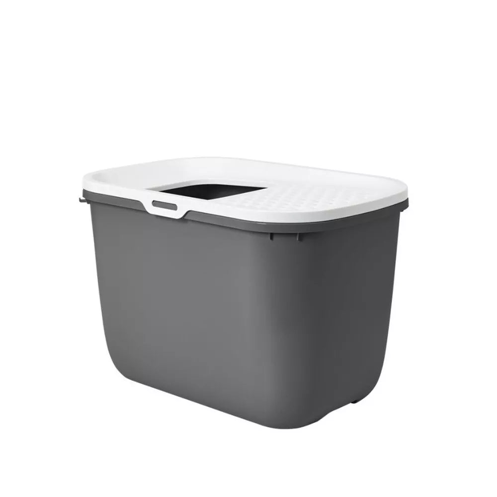 Uždaras tualetas katėms Hop In pilkas