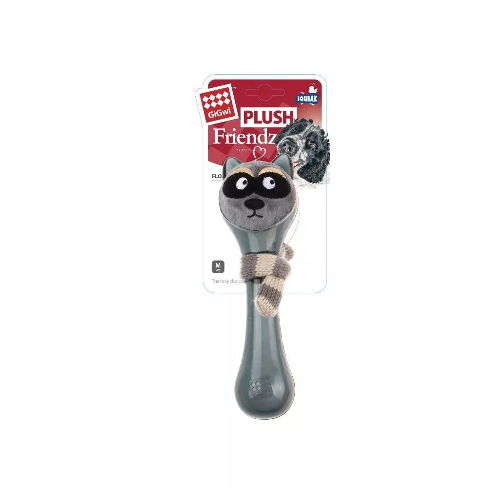 Žaislas šunims GiGwi Plush Friendz guminis meškėnas su šaliku