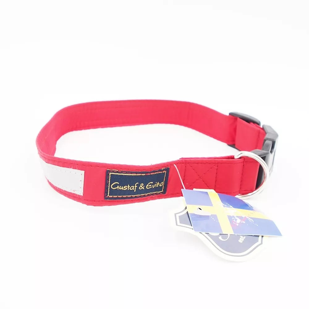 50 CM. Gustaf & Evita antkaklis raudonas su atšvaistu