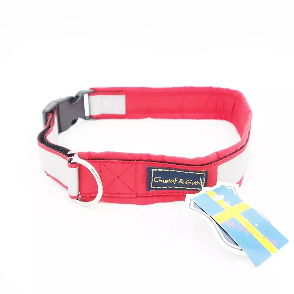 50 CM. Gustaf & Evita antkaklis raudonas su atšvaistu