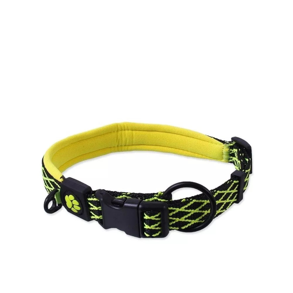 Antkaklis šunims Active Dog Mystic M, 2x44-55 cm, laimo spalvos