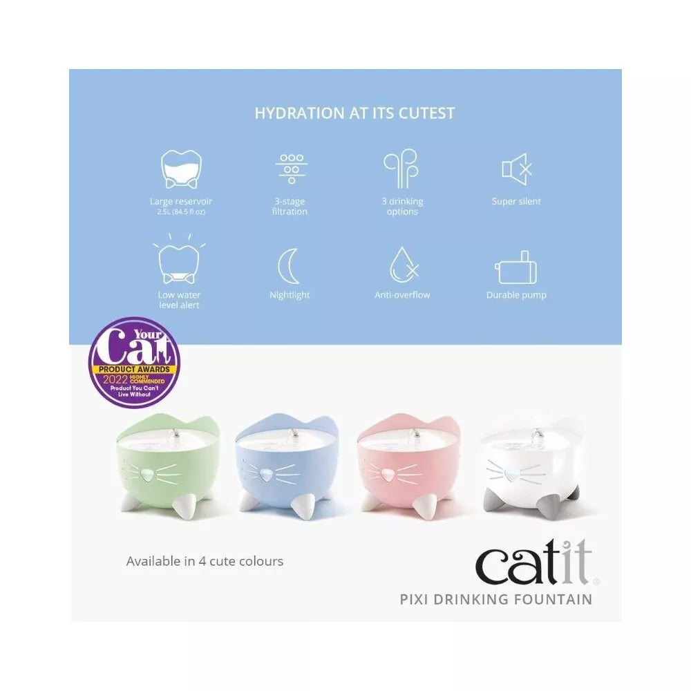 Catit vandens fontanas katėms Pixi, rožinis