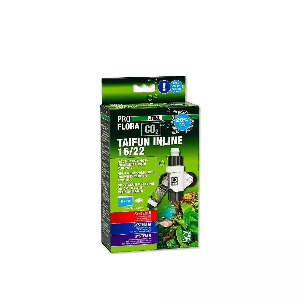 CO2 prijungimo prie išorinio filtro blokas ProFlora Taifun inline 16/22 su integruotu burbulų skaitikliu