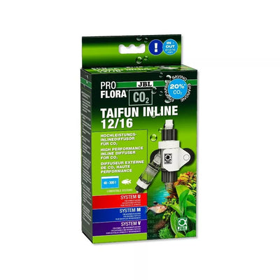 CO2 prijungimo prie išorinio filtro blokas ProFlora Taifun inline 12/16 su integruotu burbulų skaitikliu