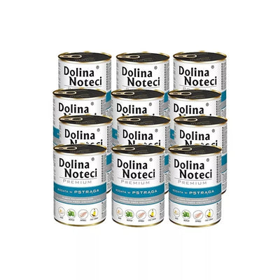 Konservai šunims su upėtakiu Dolina Noteci Premium, 12x400 g