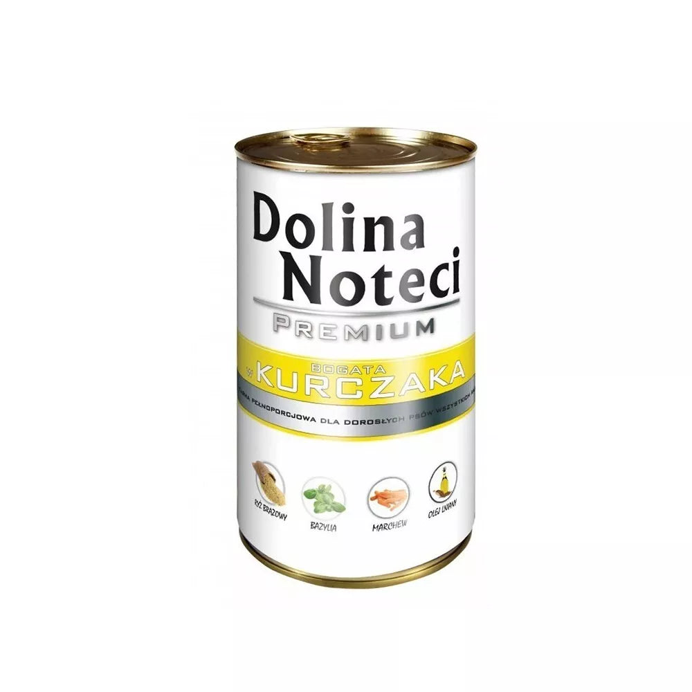 Konservai šunims su vištiena Dolina Noteci Premium 400 g