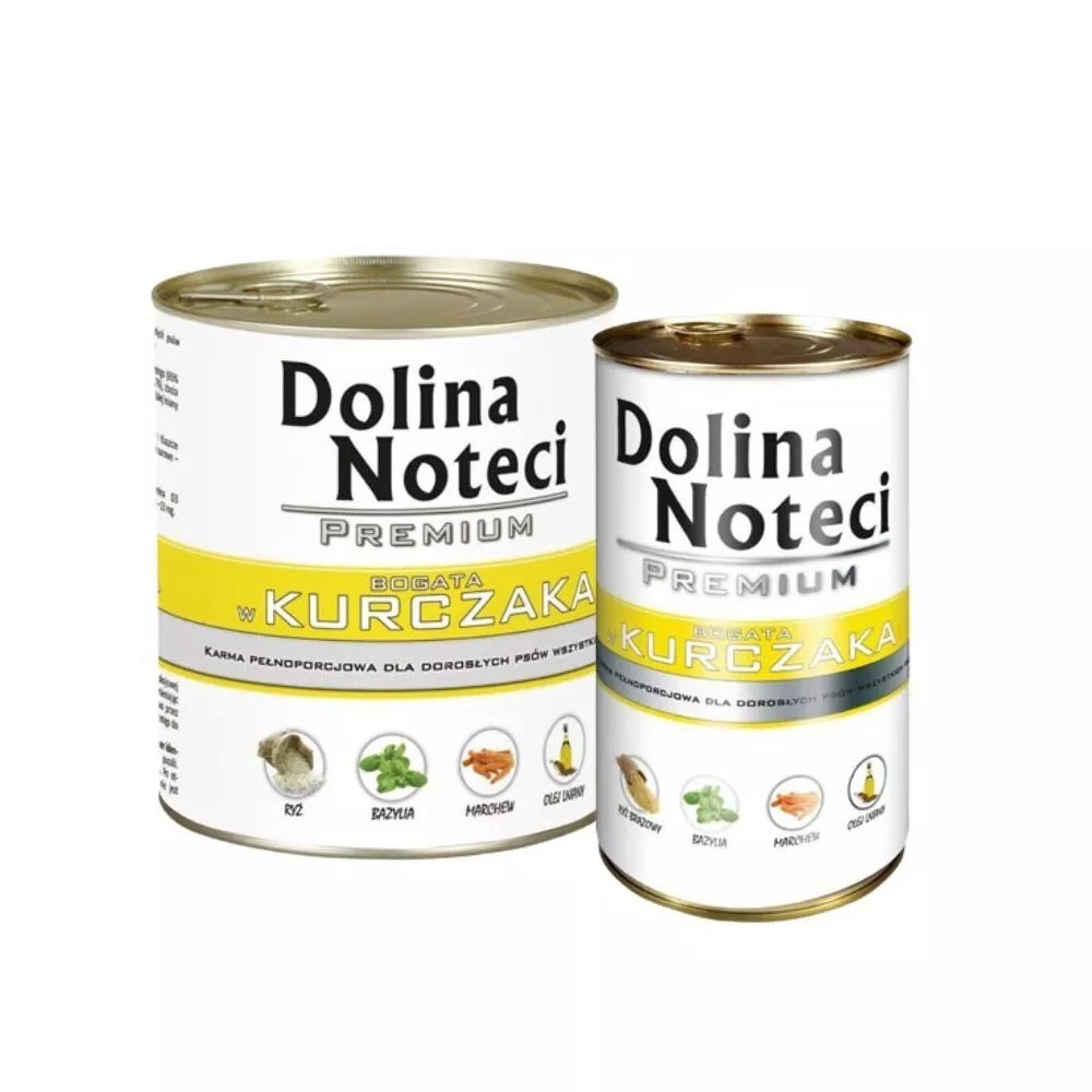 Konservai šunims su vištiena Dolina Noteci Premium 400 g