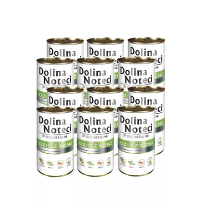 Konservai šunims su žvėriena Dolina Noteci Premium, 12 x 400 g