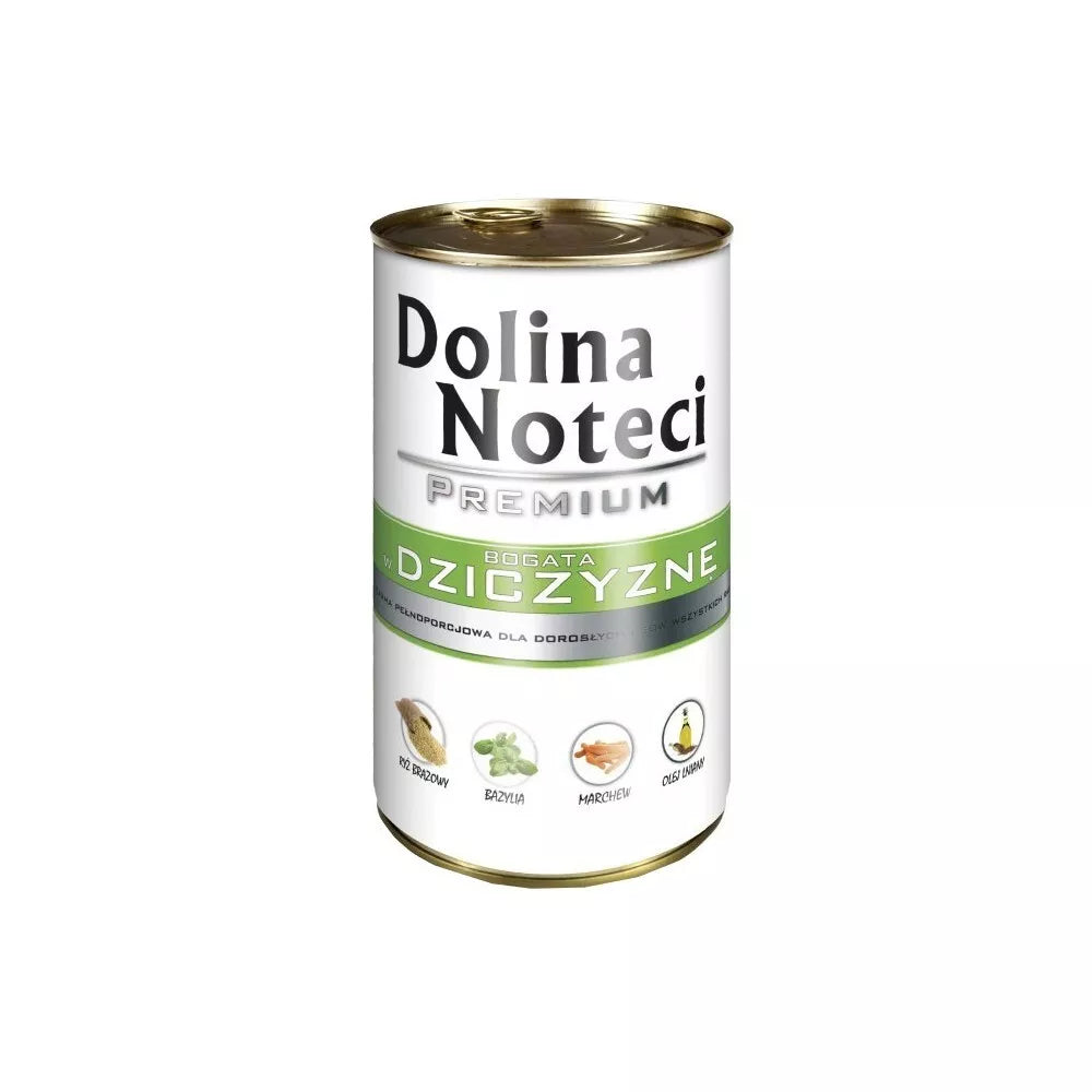 Konservai šunims su žvėriena Dolina Noteci Premium 400 g