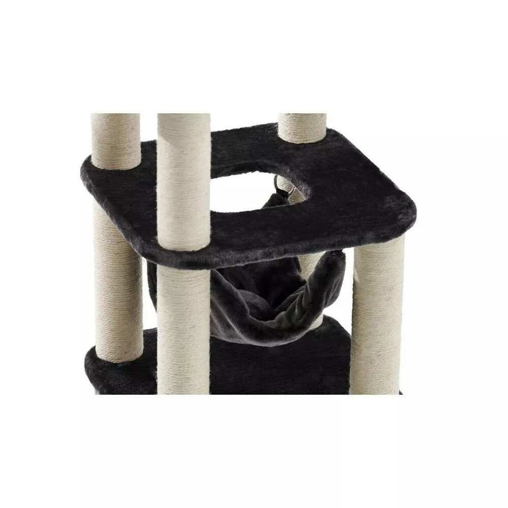 Draskyklė katėms Zada, pilka, 50x50x145 cm