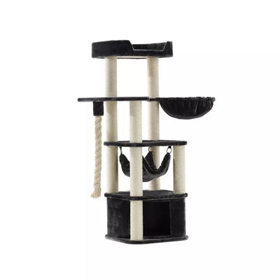Draskyklė katėms Zada, pilka, 50x50x145 cm