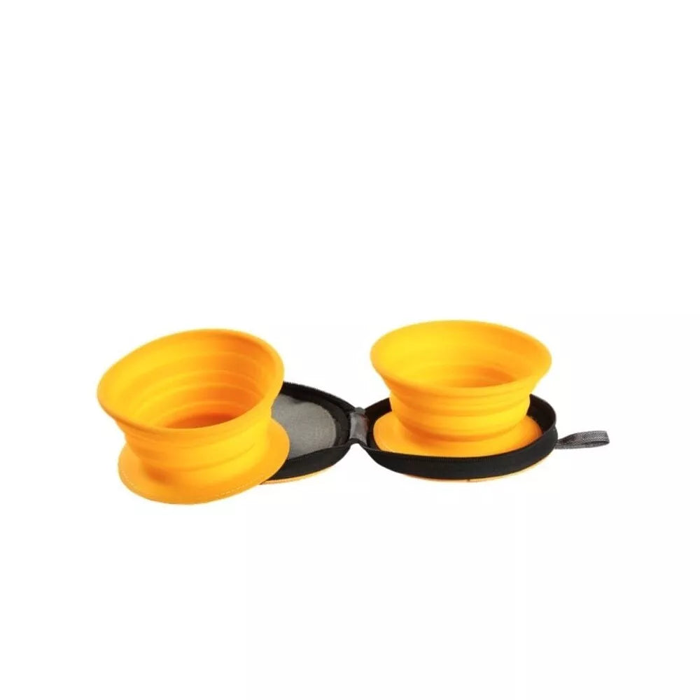 Dvigubas kelioninis dubenėlis, žalias, 700 ml