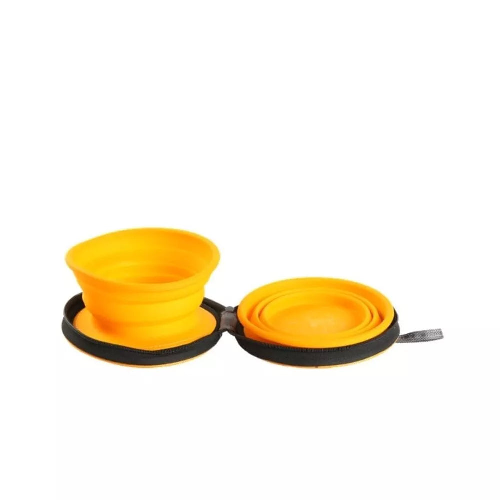 Dvigubas kelioninis dubenėlis, žalias, 700 ml