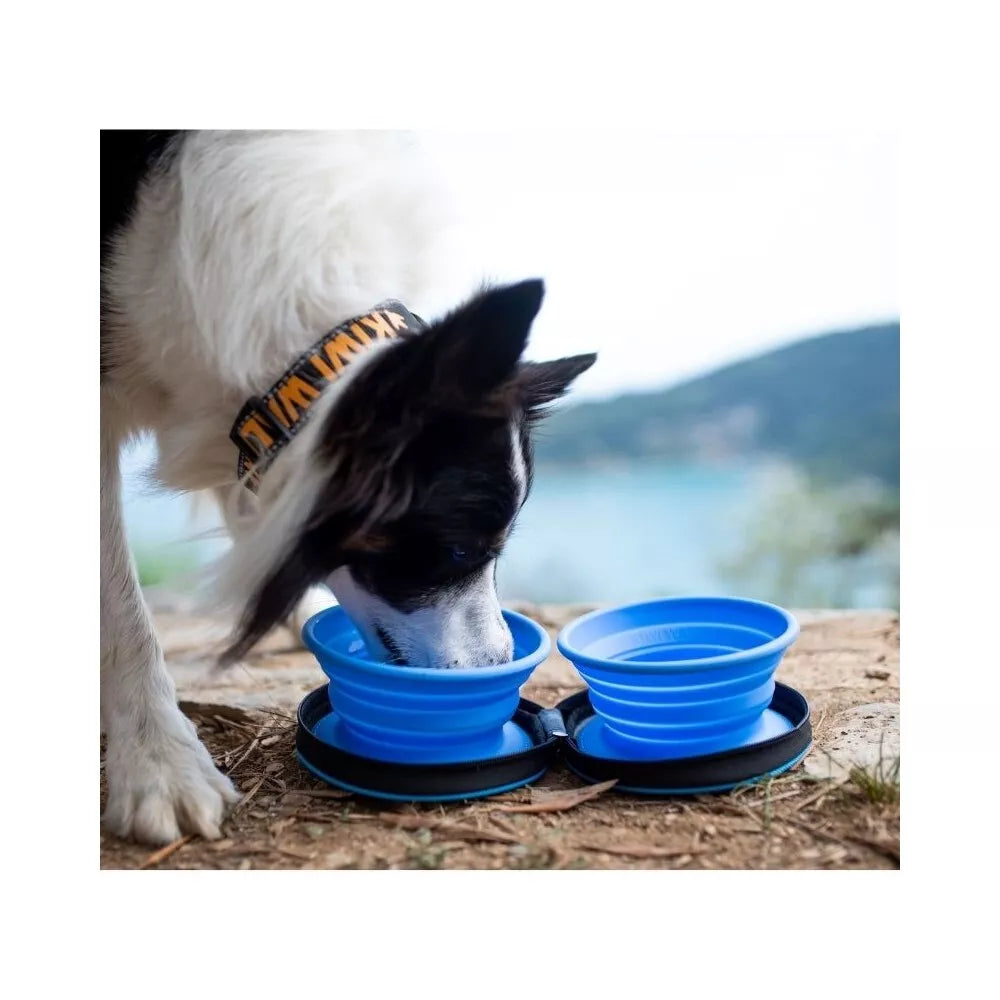 Dvigubas kelioninis dubenėlis, žalias, 700 ml