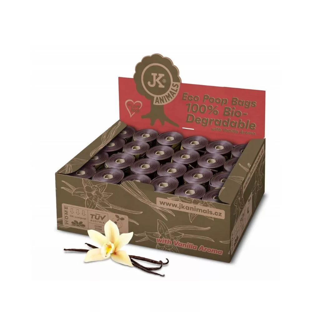 Ekologiški suyrantys ekskrementų maišeliai, 24x15 vnt
