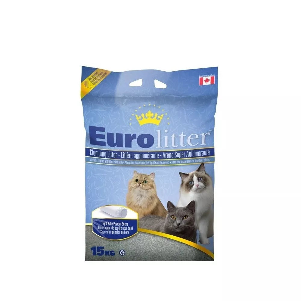 EuroLitter kraikas su kūdikių pudra, 15 kg