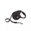Flexi New Classic L automatinis pavadys juodas, 8 m, juostelė