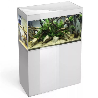 Glossy 100 spintelė stačiakampė balta su durelėmis, 100 cm