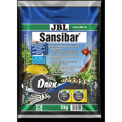 JBL gruntas Sansibar Black 5 kg (0,2-0,6 mm), juodas
