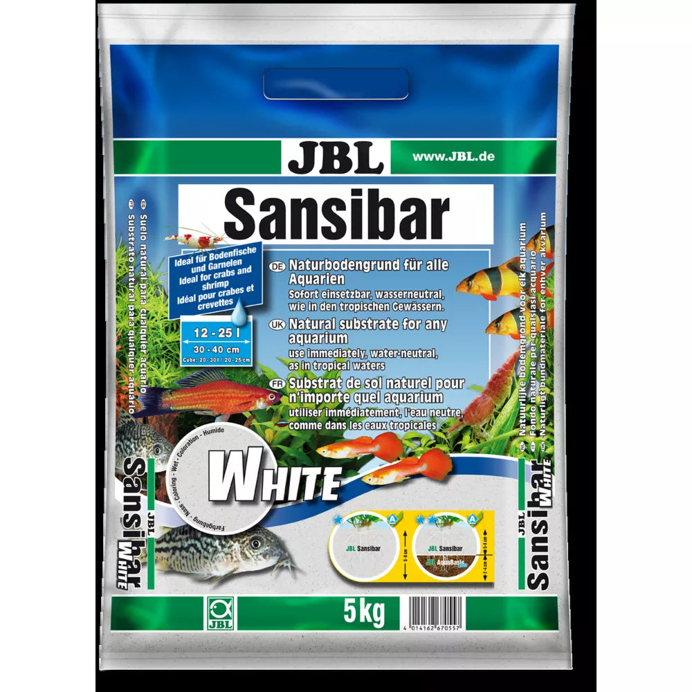 JBL gruntas Sansibar White 5 kg (0,2-0,6 mm), baltas