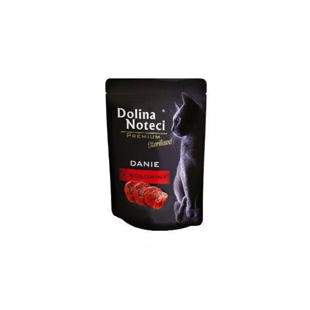 Guliašas sterilizuotoms katėms su jautiena Dolina Noteci Dish, 85 g