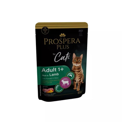 Guliašas suaugusioms katėms Prospera su ėriena ir moliūgais, 85 g