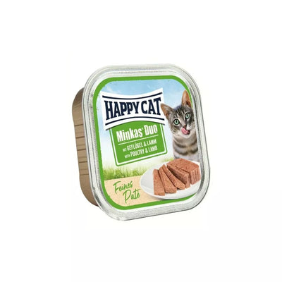 Happy Cat Duo konservai katėms su paukštiena ir ėriena, 100 g