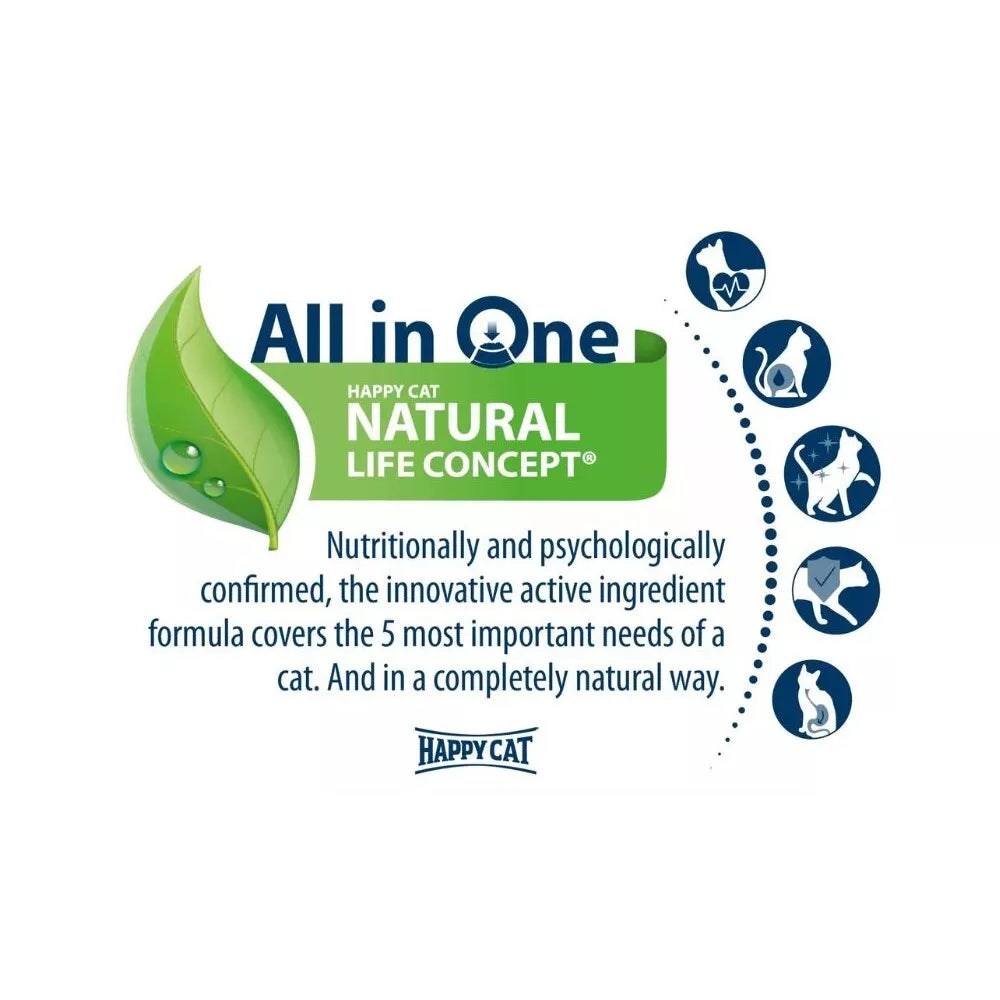 Happy Cat guliašas jauniems kačiukams su paukštiena Kitten&Junior LandGeflugel, 85 g