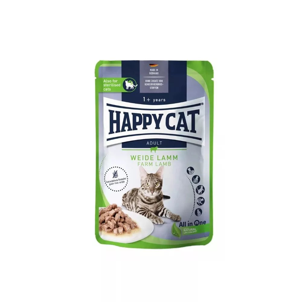 Happy Cat guliašas katėms su ėriena WeideLamm, 85 g